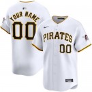 Toddler Pittsburgh Pirates Customized White Limited Jersey