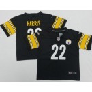Toddler Pittsburgh Steelers #22 Najee Harris Limited Black Vapor Jersey