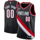 Toddler Portland Trail Blazers Customized Black Icon Swingman Jersey