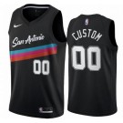 Toddler San Antonio Spurs Customized Black 2021 City Icon Swingman Jersey