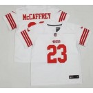 Toddler San Francisco 49ers #23 Christian McCaffrey Limited White 2022 Vapor Jersey