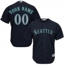 Toddler Seattle Mariners Customized Navy Blue Cool Base Jersey