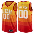 Toddler Utah Jazz Customized Orange City Icon Swingman Jersey