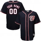 Toddler Washington Nationals Customized Navy Blue Cool Base Jersey