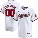 Toddler Washington Nationals Customized White Limited Jersey