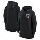 Women's Arizona Cardinals Black 2023 Crucial Catch Club Pullover Hoodie