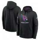Women's Arizona Cardinals Black 2024 Crucial Catch Club Pullover Hoodie