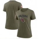 Women's Arizona Cardinals Olive 2022 Salute To Service Legend T Shirt