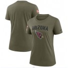 Women's Arizona Cardinals Olive 2022 Salute To Service Legend T Shirt
