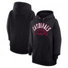 Women's Arizona Cardinals Starter Black Half Ball Team Pullover Hoodie