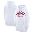 Women's Arizona Cardinals Starter White Half Ball Team Pullover Hoodie