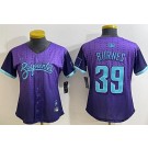 Women's Arizona Diamondbacks #39 Corbin Burnes Purple 2025 City Connect Limited Jersey