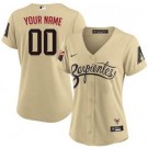 Women's Arizona Diamondbacks Customized Cream 2021 City Cool Base Jersey