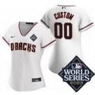 Women's Arizona Diamondbacks Customized White 2023 World Series Cool Base Jersey