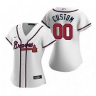 Women's Atlanta Braves Customized White 2020 Cool Base Jersey