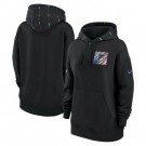 Women's Atlanta Falcons Black 2023 Crucial Catch Club Pullover Hoodie