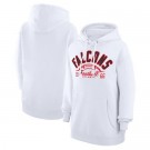 Women's Atlanta Falcons Starter White Half Ball Team Pullover Hoodie