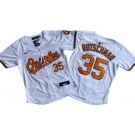 Women's Baltimore Orioles #35 Adley Rutschman White Limited Cool Base Jersey