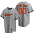 Women's Baltimore Orioles Customized Gray Nike Cool Base Jersey