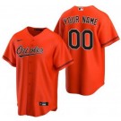 Women's Baltimore Orioles Customized Orange Nike Cool Base Jersey