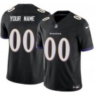 Women's Baltimore Ravens Customized Limited Black FUSE Vapor Jersey