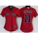Women's Boston Red Sox #11 Rafael Devers Red Cool Base Jersey