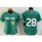 Women's Boston Red Sox #28 Kristian Campbell Green 2025 City Connect Limited Jersey