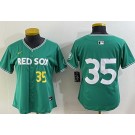 Women's Boston Red Sox #35 Garrett Crochet Green 2025 City Connect Limited Jersey