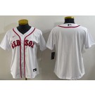 Women's Boston Red Sox Blank White Cool Base Jersey