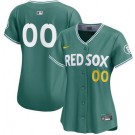 Women's Boston Red Sox Customized Green 2025 City Connect Limited Jersey