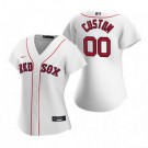 Women's Boston Red Sox Customized White 2020 Cool Base Jersey