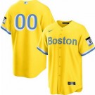 Women's Boston Red Sox Customized Yellow 2022 City Connect Cool Base Jersey