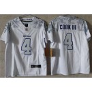 Women's Buffalo Bills #4 James Cook Limited White Rivalries FUSE Vapor Jersey