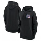 Women's Buffalo Bills Black 2023 Crucial Catch Club Pullover Hoodie