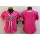 Women's Buffalo Bills Blank Pink Baseball Jersey