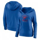 Women's Buffalo Bills Blue Vintage Arch V Neck Pullover Hoodie