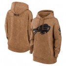 Women's Buffalo Bills Brown 2023 Salute to Service Pullover Hoodie