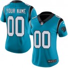 Women's Carolina Panthers Customized Limited Blue Vapor Untouchable Jersey