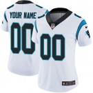 Women's Carolina Panthers Customized Limited White Vapor Untouchable Jersey