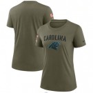 Women's Carolina Panthers Olive 2022 Salute To Service Legend T Shirt