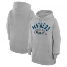 Women's Carolina Panthers Starter Gray Half Ball Team Pullover Hoodie