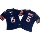 Women's Chicago Bears #15 Rome Odunze Limited Navy FUSE Vapor Jersey
