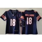 Women's Chicago Bears #18 Caleb Williams Limited Navy Vapor Jersey