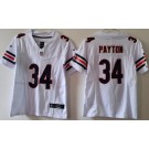 Women's Chicago Bears #34 Walter Payton Limited White FUSE Vapor Jersey