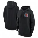 Women's Chicago Bears Black 2023 Crucial Catch Club Pullover Hoodie