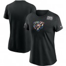 Women's Chicago Bears Black Crucial Catch Sideline Performance T Shirt