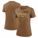 Women's Chicago Bears Brown 2023 Salute to Service Legend Performance T Shirt