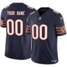 Women's Chicago Bears Customized Limited Navy FUSE Vapor Jersey