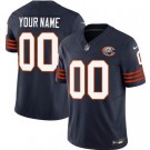 Women's Chicago Bears Customized Limited Navy Throwback FUSE Vapor Jersey