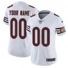 Women's Chicago Bears Customized Limited White Vapor Untouchable Jersey